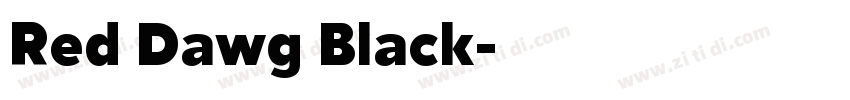 Red Dawg Black字体转换